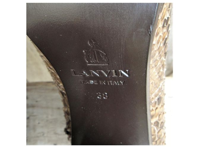 Lanvin Ankle Boots aus Python p 38 neue Bedingung Hellbraun - Ansicht 6
