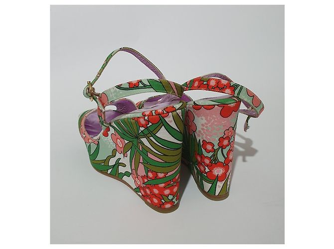 Sandali con plateau Manoush floreali Multicolore - vista 3