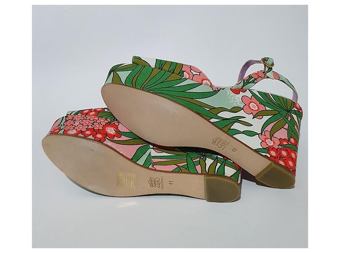 Sandali con plateau Manoush floreali Multicolore - vista 5
