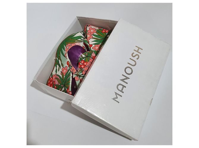 Sandali con plateau Manoush floreali Multicolore - vista 7