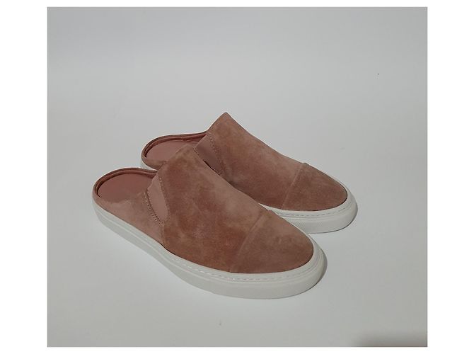 Baskets Filippa K Jodi en daim rose - vue 2