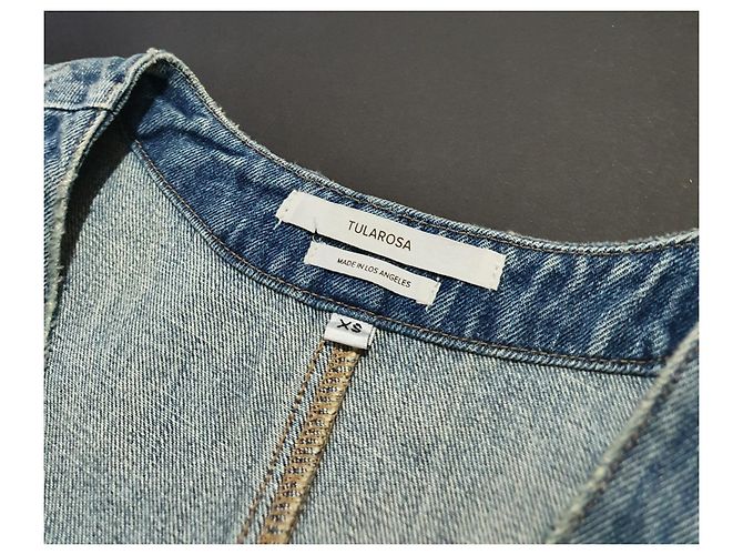 Autre Marque Minivestido em jeans Tularosa Zoe Azul - vista 4