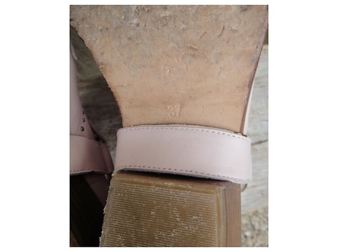Autre Marque Botas Morobé de cuero rosa con tachuelas 37 - vista 6