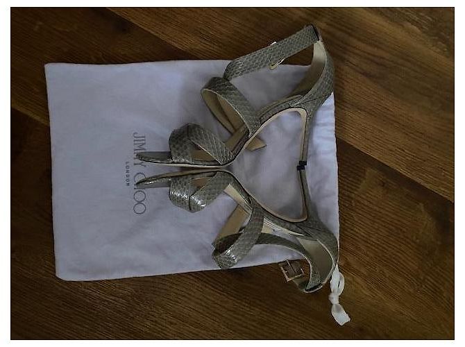 Jimmy Choo Python Sandals Grey - view 2