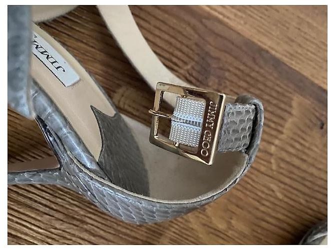 Jimmy Choo Python Sandals Grey - view 6