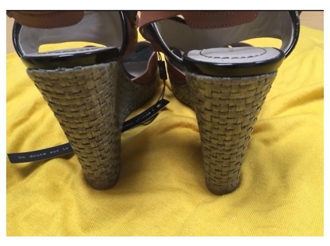Mule con zeppa Marc Jacobs in pelle marrone Taglia 38 - vista 3