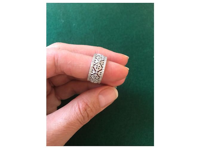 Autre Marque Anello Pizzo Montefiore Oro Bianco 18k Modello piccolo Argento - vista 2