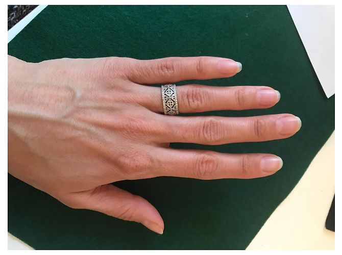 Autre Marque Anello Pizzo Montefiore Oro Bianco 18k Modello piccolo Argento - vista 3
