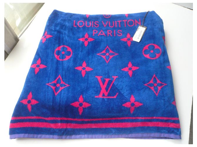 LOUIS VUITTON Toalla de playa MONOGRAM NUEVO Rosa Azul - vista 5