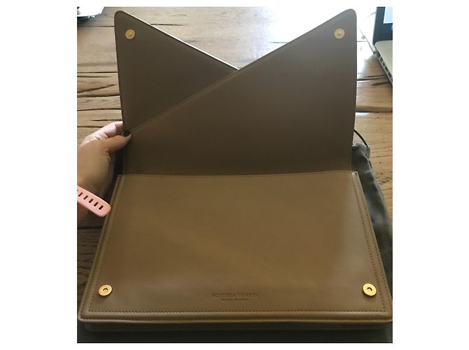 Bottega Veneta Borsa Matt Calf Ottone Camel New - Gold Nocciola Gold hardware - vista 3