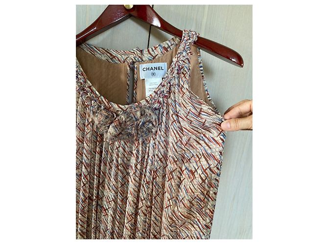 Cambon Chanel Chanet langes Kleid Mehrfarben - Ansicht 4