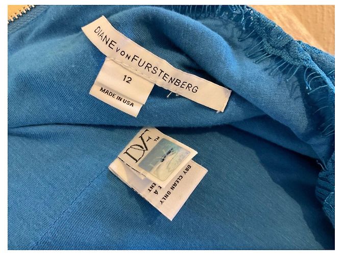 Diane Von Furstenberg DvF Zarita Spitzenkleid hellblau/türkis - Ansicht 4