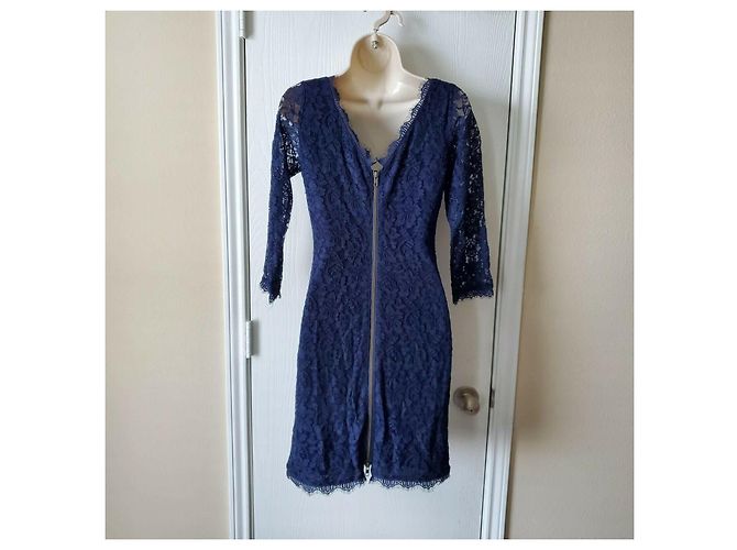 Diane Von Furstenberg DvF blaues Zarita Spitzenkleid - Ansicht 2
