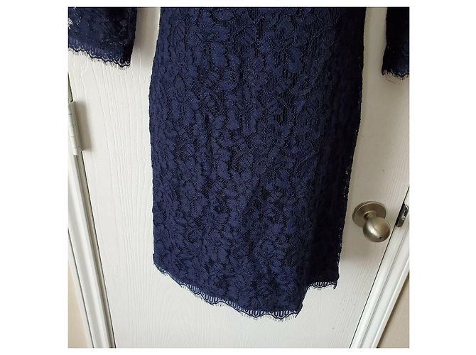 Diane Von Furstenberg DvF blaues Zarita Spitzenkleid - Ansicht 6