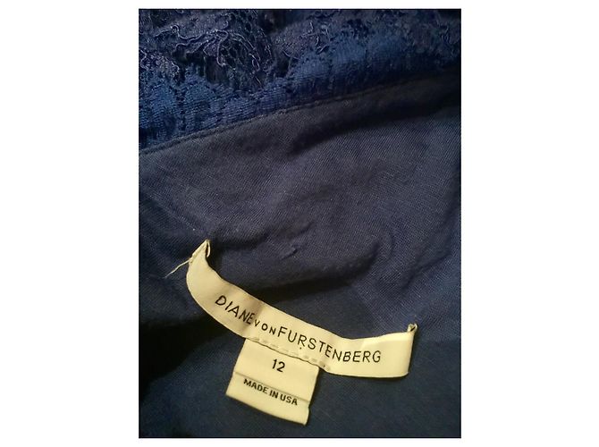 Diane Von Furstenberg DvF blaues Zarita Spitzenkleid - Ansicht 7