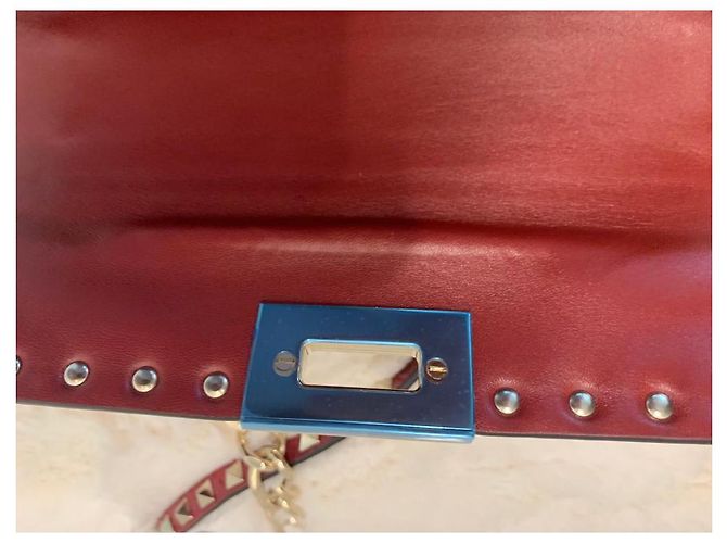 Valentino Garavani Umhängetasche rot Python - Ansicht 4