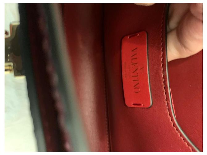 Valentino Garavani Umhängetasche rot Python - Ansicht 6