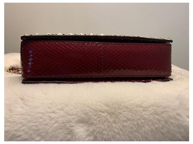 Valentino Garavani Umhängetasche rot Python - Ansicht 8
