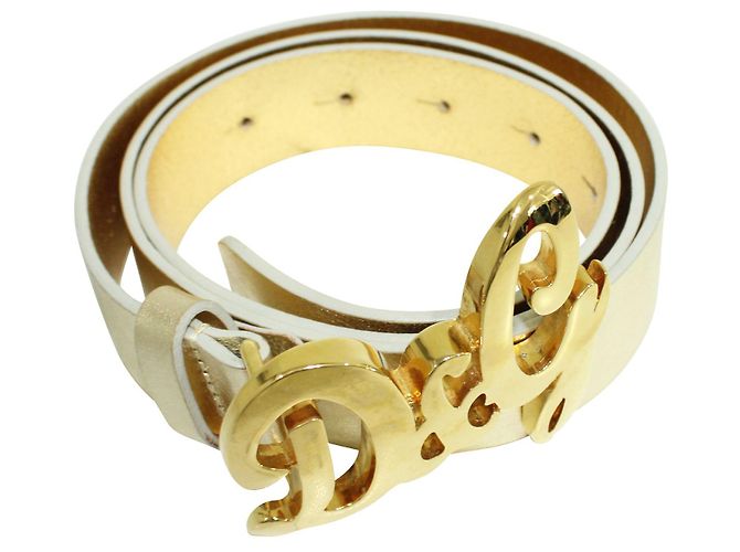 D&G Cinturón dorado con logo - vista 2