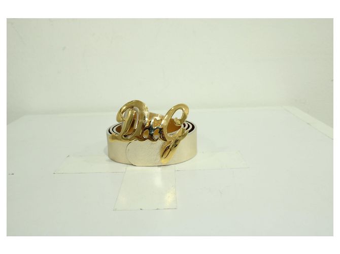 D&G Cinturón dorado con logo - vista 8