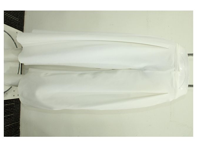 Emporio Armani Calça larga off white - vista 8