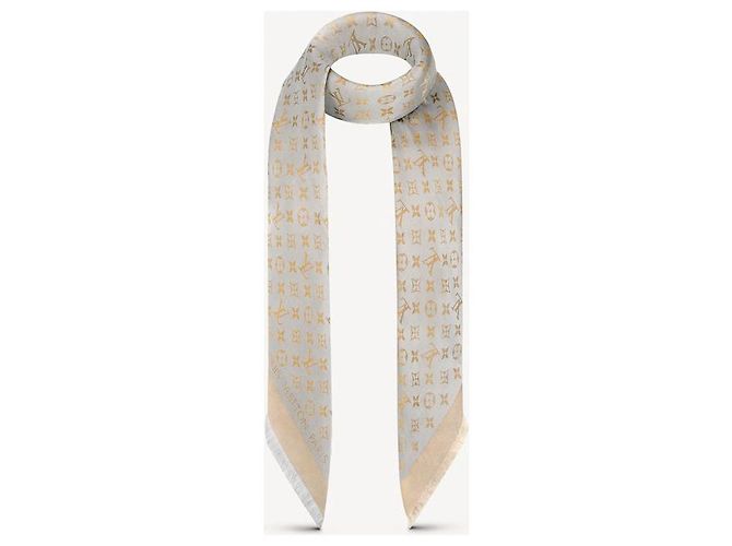 Louis Vuitton Lenços Bege Cinza - vista 2