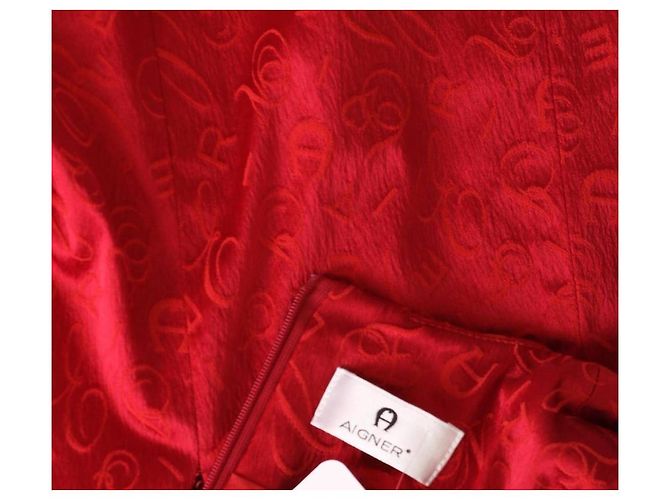 Aigner Logo Kleid Bordeaux - Ansicht 3