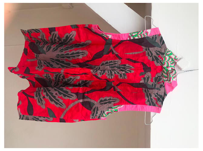 Top sin mangas con estampado floral One step Algodón Viscosa Multicolor - vista 6