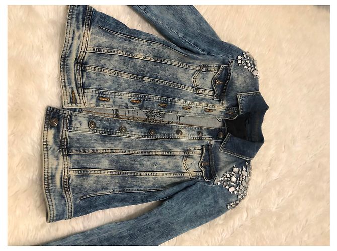 Philipp Plein Jeansjacke Blau - Ansicht 13
