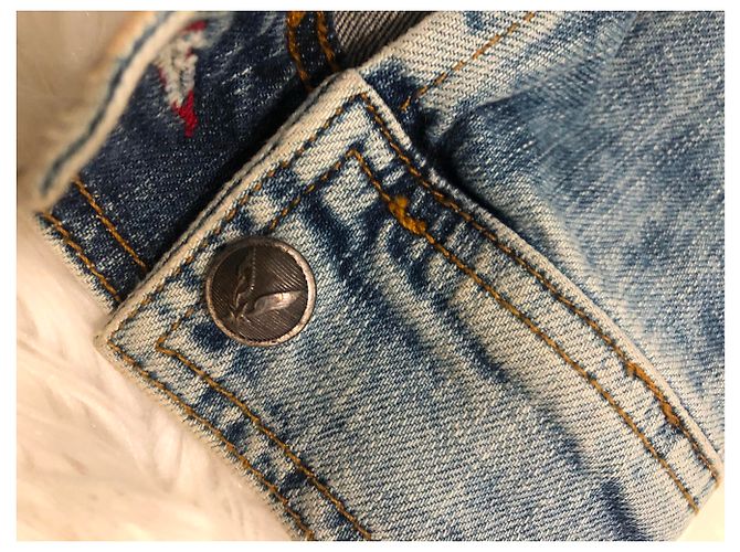 Philipp Plein Jeansjacke Blau - Ansicht 16