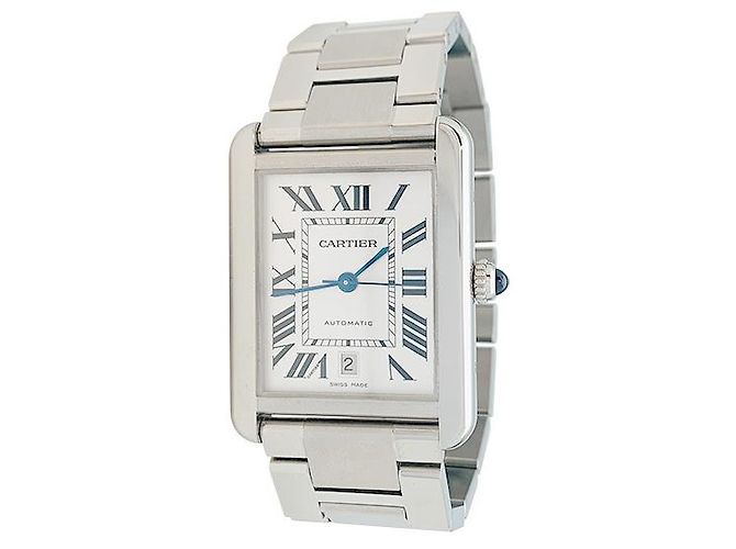 Relógio de aço Cartier "Tank Solo XL" - vista 3