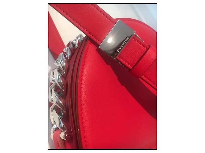 Authentische und tadellose Givenchy Kettentasche Rot - Ansicht 5