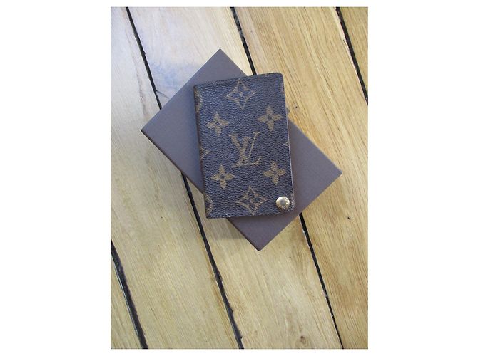 Louis Vuitton Visitenkartenhalter aus Canvas mit Monogramm. Braun - Ansicht 4