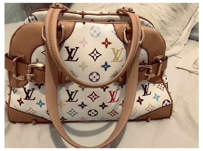 Louis Vuitton Leder Handtasche Mehrfarbig Mehrfarben - Ansicht 10