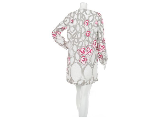 Vestido de algodón René Lezard Talla 38 Multicolor - vista 2