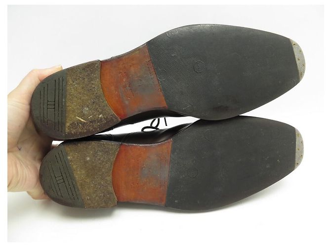 Hermès HERMES RICHELIEU SCARPE CON PUNTA FLOREALE 41 scarpe in pelle marrone - vista 3