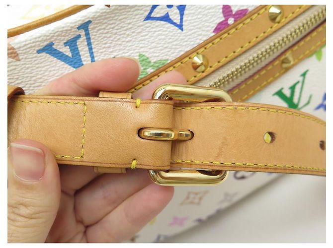 BORSA A MANO LOUIS VUITTON BOULOGNE IN BORSA A MANO MURAKAMI CON MONOGRAMMA Bianco - vista 11