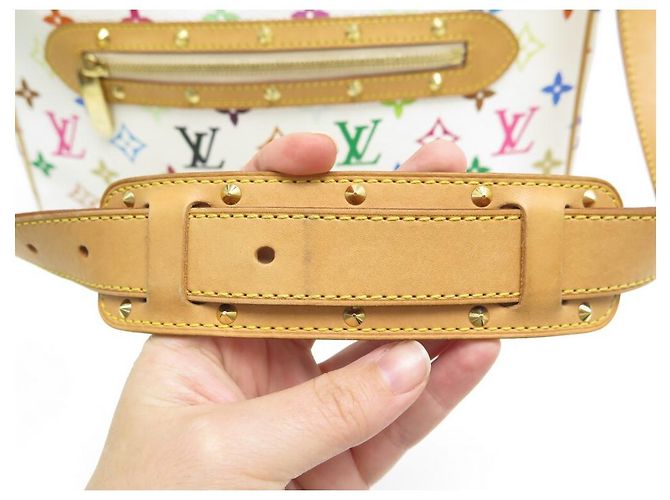 BORSA A MANO LOUIS VUITTON BOULOGNE IN BORSA A MANO MURAKAMI CON MONOGRAMMA Bianco - vista 12