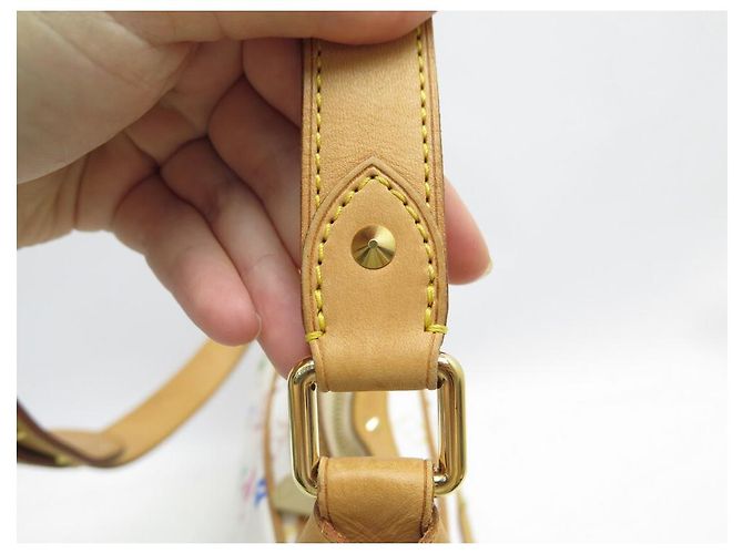 BORSA A MANO LOUIS VUITTON BOULOGNE IN BORSA A MANO MURAKAMI CON MONOGRAMMA Bianco - vista 13