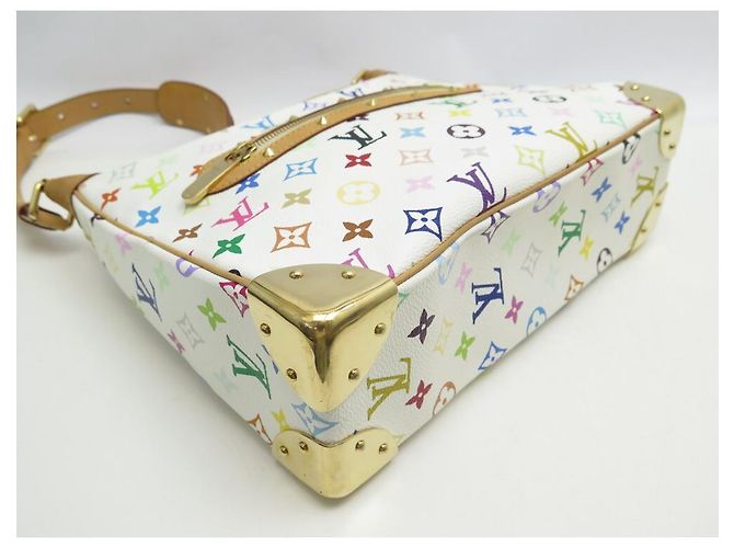 BORSA A MANO LOUIS VUITTON BOULOGNE IN BORSA A MANO MURAKAMI CON MONOGRAMMA Bianco - vista 3