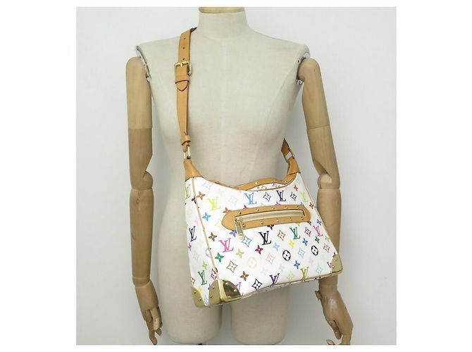 BORSA A MANO LOUIS VUITTON BOULOGNE IN BORSA A MANO MURAKAMI CON MONOGRAMMA Bianco - vista 8