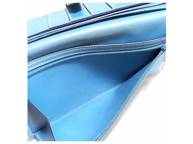 Hermès Hermes Bearn Bifold Geldbörse Blau - Ansicht 4