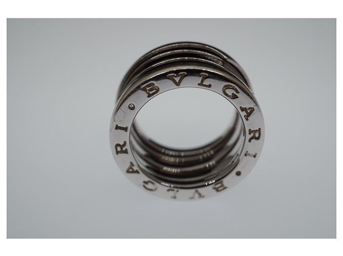 Bulgari Bvlgari B..Null1 3-band Schwarzer Emaillering aus Weißgold Silber - Ansicht 3