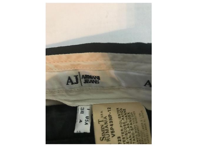 Armani Jeans pantalones de pierna recta Negro - vista 5
