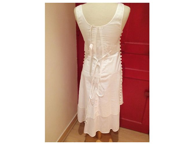Vestido Chloé de algodón blanco talla 40 - vista 2