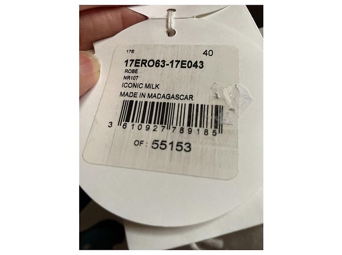 Vestido Chloé de algodón blanco talla 40 - vista 9