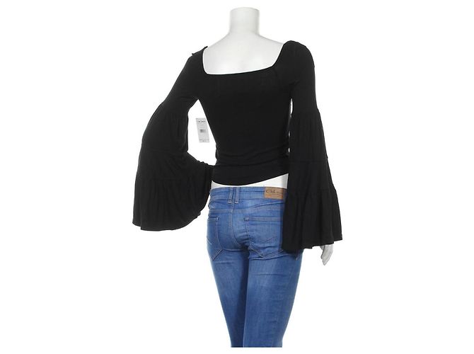 Camicetta Free People Nera XS Nero - vista 2