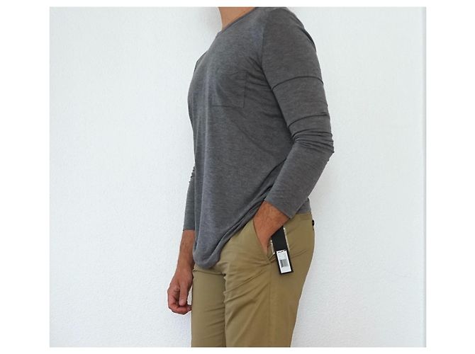 Suéter Alexander Wang Cinza de Jersey de Manga Comprida - vista 2