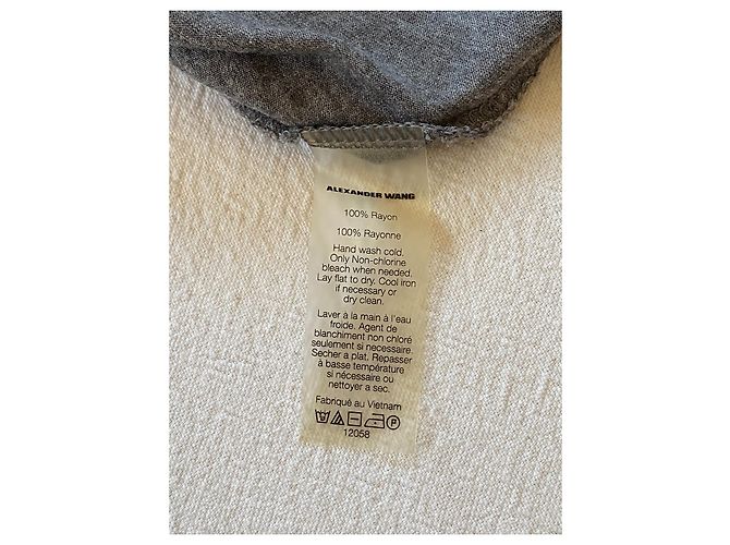 Suéter Alexander Wang Cinza de Jersey de Manga Comprida - vista 6