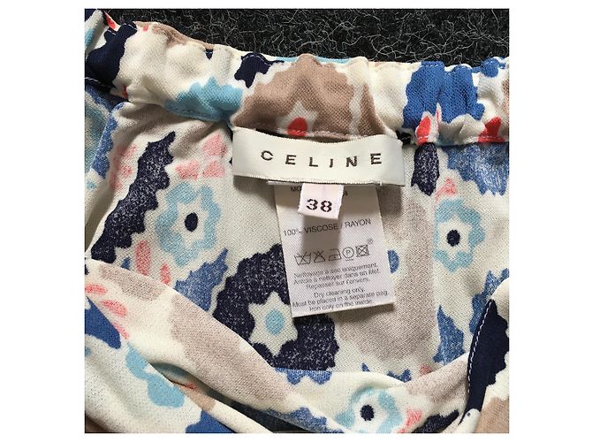 Céline Kleid aus Viskose Größe 38 Mehrfarben - Ansicht 7